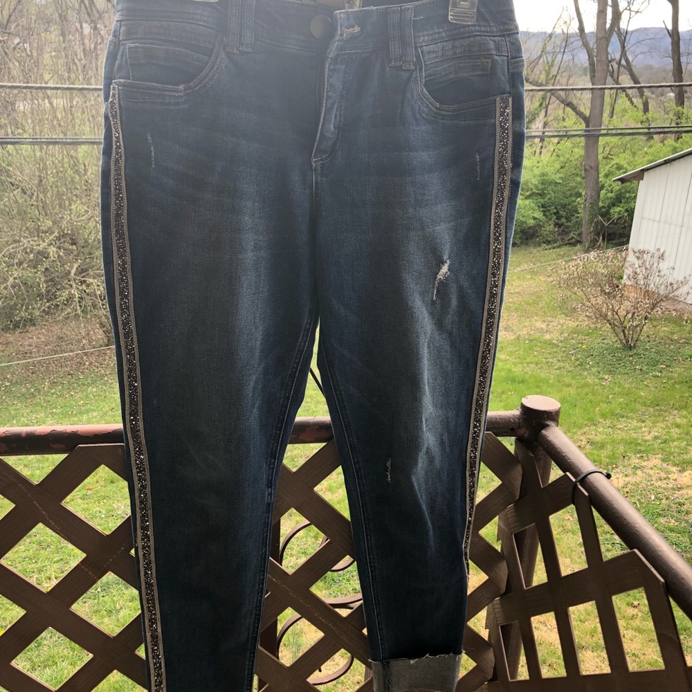 Democracy embellished skinny jeans